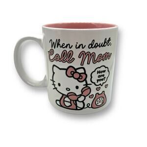 NWOT Hello Kitty - When in doubt call Mom 20oz Mug - Christmas Gift